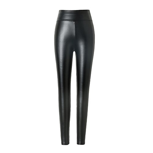 hitueu Damen Kunstleder Leggings High Waist Leggings Hose Strumpfho...