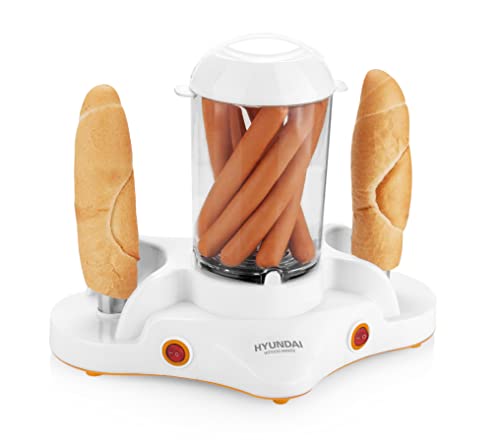 HYUNDAI Hot-Dog-Maker HDM 120 I 1-12 Würstchen I 1-6 Eier I Maisko...