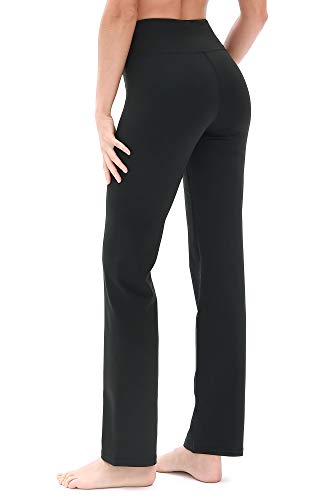 icyzone Damen Bootcut Yogahose Lange Sporthose Hohe Taille Flare Fi...