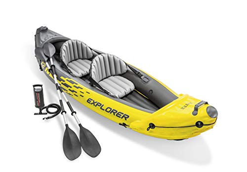 INTEX Canoë Explorer K2 Kayak pour Deux Personnes avec Rames + Pom...