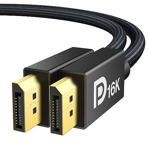 IVANKY 16K DisplayPort Kabel 2.1 2M, [VESA-Zertifiziert] 4K@240Hz 1...