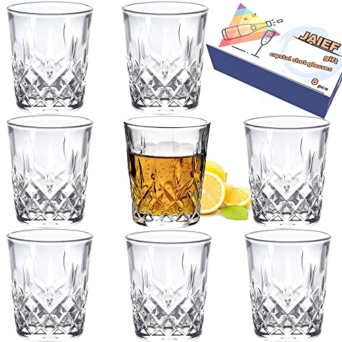 JAIEF 5cl Schnapsgläser, bleifreies Glas, klares Schnapsglas mit s...