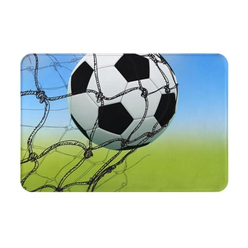 JCAKES Fußball-Netzwerk Fußmatte Teppich Outdoor Teppich Teppiche...