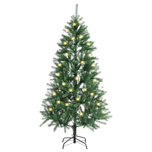 Juskys künstlicher Weihnachtsbaum 180 cm - Baum mit LED Beleuchtun...