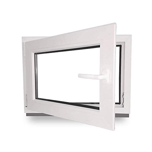 Kellerfenster - Kunststoff - Fenster - innen weiß außen weiß - B...