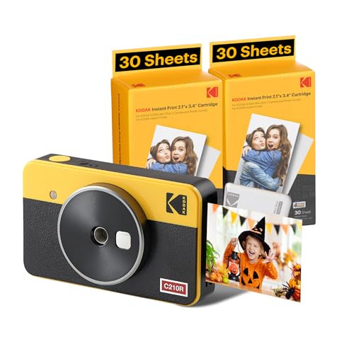 KODAK Mini Shot 2 Retro 4Pass 2-in-1-Sofortkamera mit Fotodrucker, ...