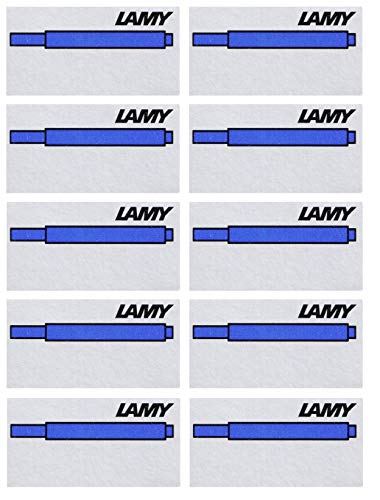 Lamy 1220536 T10 Tintenpatronen-Set, (10 Päckchen, blau)...