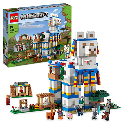 LEGO 21188 Minecraft Das Lamadorf, Spielzeug-Haus mit Dorfbewohnern...