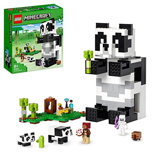 LEGO 21245 Minecraft Das Pandahaus Set, bewegliches Spielzeug-Haus ...