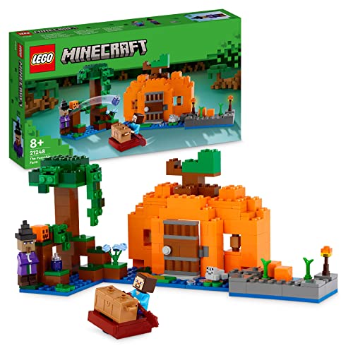 LEGO 21248 Minecraft Die Kürbisfarm Set, baubares Spielzeug-Haus m...