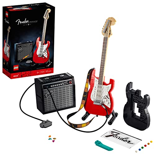 LEGO 21329 Ideas Fender Stratocaster, DIY-Gitarren-Kit, Modell-Musi...