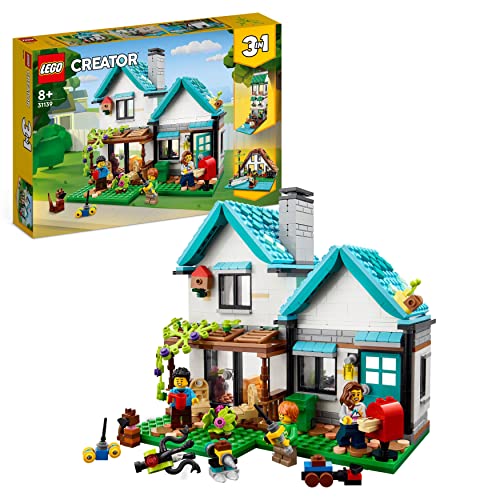 LEGO 31139 Creator 3in1 Gemütliches Haus Set, Modellbausatz mit 3 ...