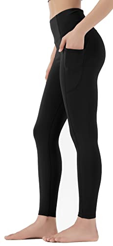 Leovqn Damen Sport Leggings Hohe Taille Blickdicht Yoga Hosen mit T...