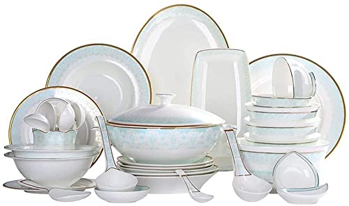 LUCEAE Geschirrsets Dish -Set, 50Pcs Premium -Service Für 10 Elega...