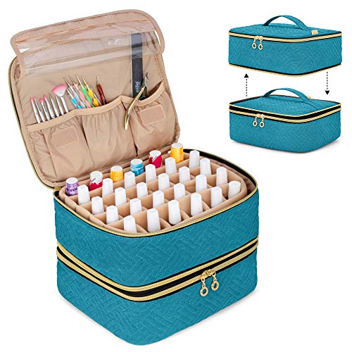 Luxja Nagellack Aufbewahrung Tasche, Nagellack Organizer für 60 Fl...