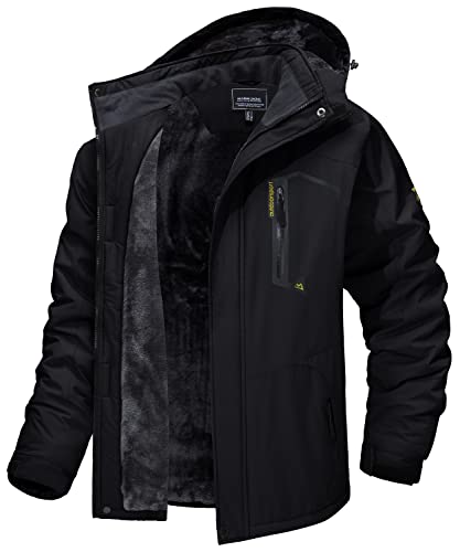 MAGCOMSEN Arbeitsjacke Herren Warm Gefüttert Ski Jacke Übergangsj...