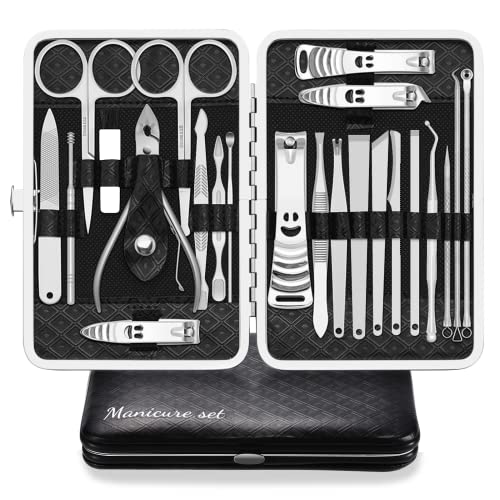 Maniküre Set 23 stücke Professionelles Nagelknipser Kit Pediküre...