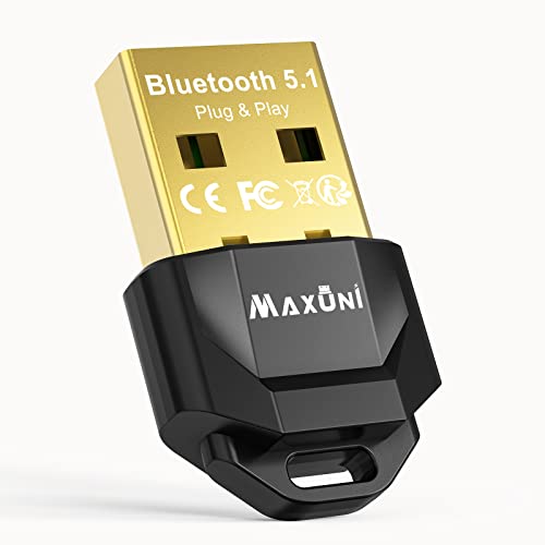 Maxuni USB Bluetooth 5.1 Dongle Adapter for PC Laptop Computer Desk...