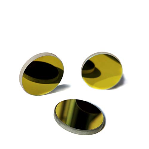 MCWlaser 3 STÜCKE K9 Glasspiegelbeschichtetes Gold Durchmesser: 25...