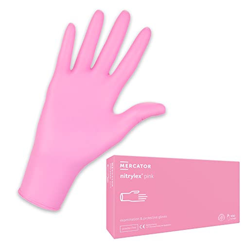 MERCATOR MEDICAL Nitrylhandschuhe Rosa | XS - XL | NITRYLEX PINK Ei...