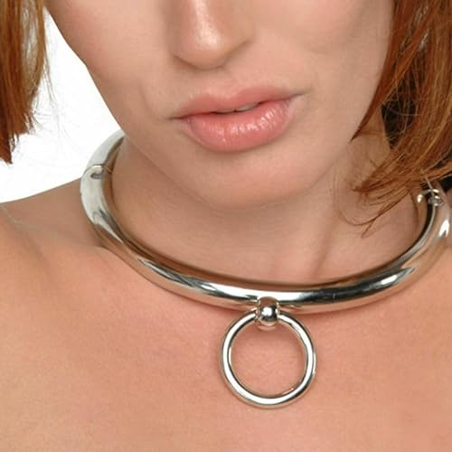 Metall Sklave Runde Kragen mit Ring Bondage Kragen BDSM Fetisch Ero...