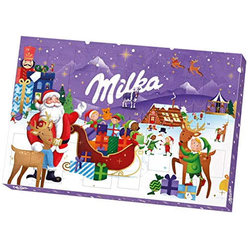 Milka Adventskalender 1 x 200g I Adventskalender mit Schokolade I W...