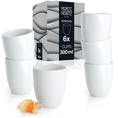 Moritz & Moritz 6tlg Swing Kaffeebecher Set 300 ml – Kaffeetasse ...