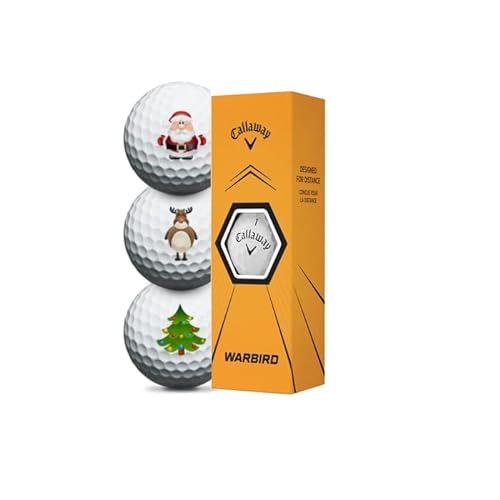 Generisch Callaway Warbird Weihnachtsgolfbälle – 3er-Pack...