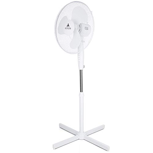 TRESKO AERSON Standventilator 40cm | Ventilator höhenverstellbar b...