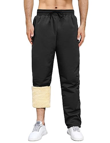 Nadeer Jogginghose Herren Thermo Gefütterte Hosen, Skihose Outdoor...