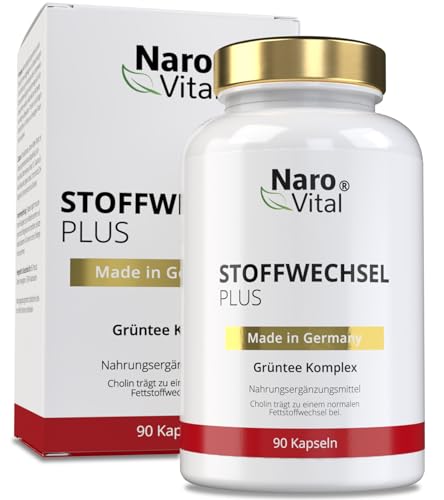 NaroVital Stoffwechsel Komplex - Hochdosiert mit Grüntee, Grüner ...