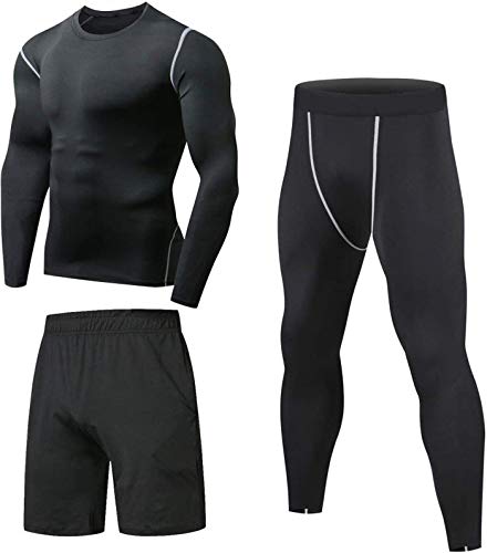 Niksa Sportbekleidung Herren Fitness Bekleidung Trainingsanzug 3pcs...