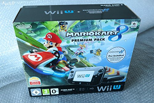 Nintendo Wii U Premium Pack schwarz, 32GB inkl. Mario Kart 8 (vorin...