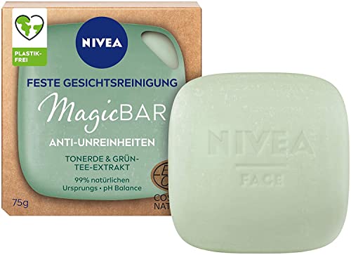 NIVEA MagicBar Feste Gesichtsreinigung Anti-Unreinheiten (75g), Ges...