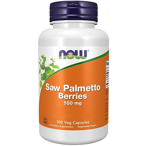 Now Foods Saw Palmetto Berries, Sägepalmefrucht, 550mg, 100 vegane...