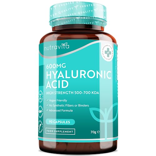 Nutravita 600mg Hyaluronsäure Kapseln hochdosiert - Mit 600mg pr...