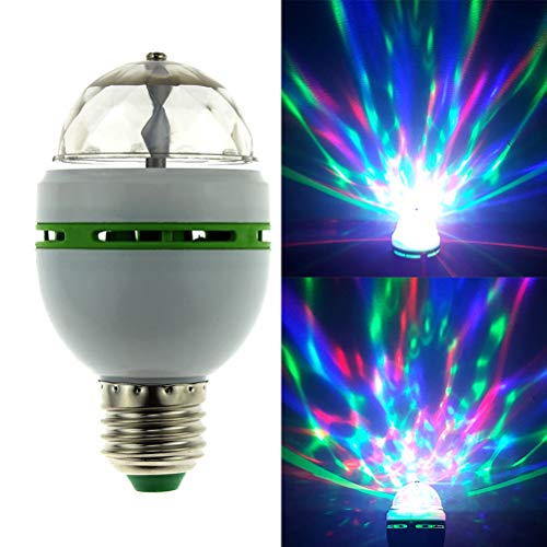 OSALADI RGB LED rotierende Disco Party Glühbirne mit E27 Schrauben...