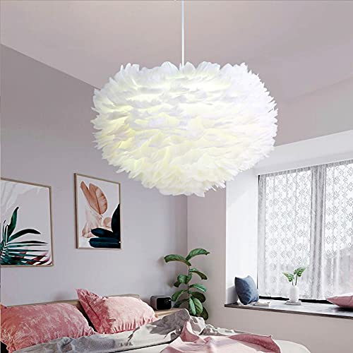 Pendelleuchten Weiße Federlampe E27 Schlafzimmer Lampen Esszimmer ...