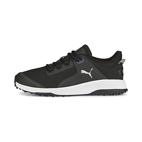 PUMA Herren Fusion Grip Golfschuh, Black Silver-Quiet Shade, 47 EU...