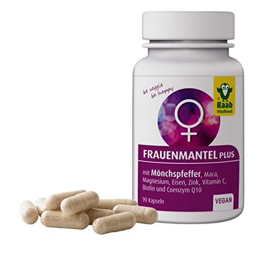 Raab Vitalfood Frauenmantel plus, 90 Kapseln, vegan, mit Auszügen ...