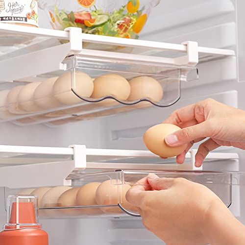 RANJIMA Eierhalter Kühlschrank, Schubladen Eierhalter für bis zu ...
