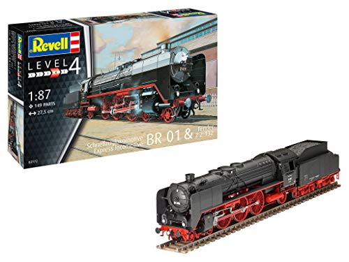 Revell 2172 Schwere Schnellzuglok BR01 mit Tender 2  T32, H0 Lokomo...