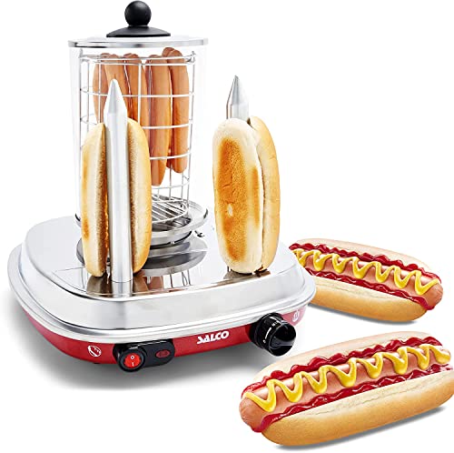 SALCO Hot-Dog Maker, Hot-Dog Maschine SHO-6, Rot...