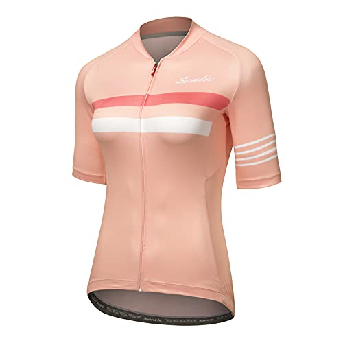 Santic Radtrikot Damen Kurzarm Fahrradtrikot Damen Fahrradshirt Rad...