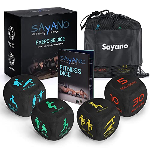 Sayano – 4 x Workout Fitnesswürfel für Home & Outdoor Fitness, ...