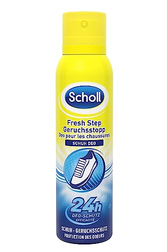Scholl Fresh Step Geruchsstopp Schuhspray, mildes Fußdeo mit lang ...