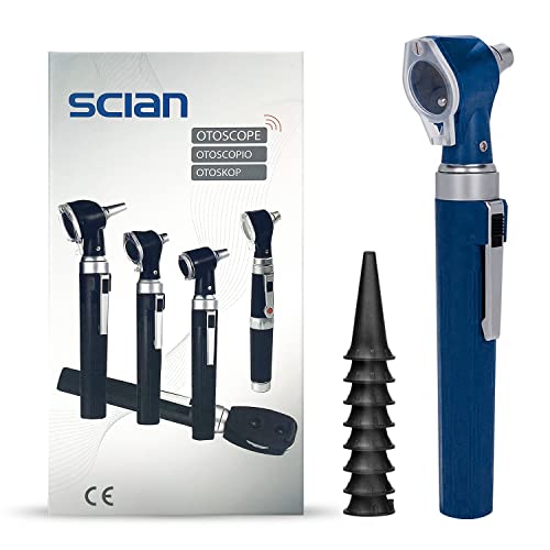 Scian Otoskop Kit – Ear Scope Otoskop mit LED Licht, 3 fache Verg...