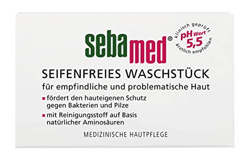 sebamed Seifenfreies Waschstück 150 gr, Vitamin E sowie hautglätt...