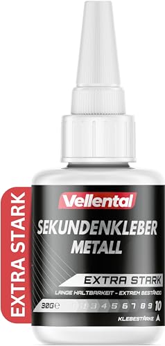 Sekundenkleber Metall extra stark 30g - Metallkleber wasserfest, hi...