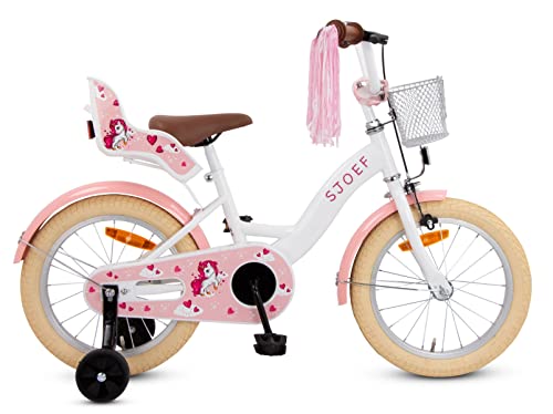 SJOEF Dolly Kinderfahrrad 16 Zoll | Kinder Fahrrad für Mädchen Ju...